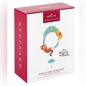 NIB 🎉 Hallmark Keepsake Winnie the Pooh Baby's First Christmas Ornament 2023